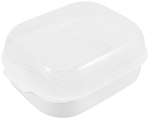 MAGICLULU Mikrowellen-dampfgarer Für Gemüse Und Fisch Dampftopf Mit Deckel Dampfgarer Mit Großer Kapazität Zum Kochen Und Vorbereiten Von Mahlzeiten