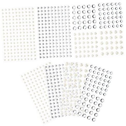 HAPINARY Aufkleber Für Nägel 12 Blätter Selbstklebende Acryl-charms Nagel-edelsteine Dekorative Stickern