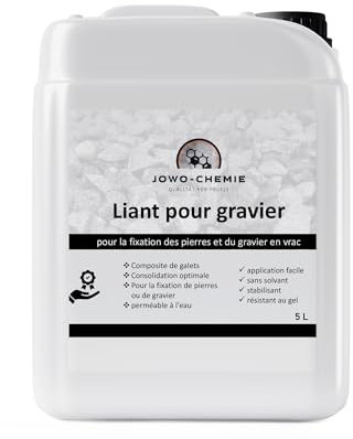 Liant pour gravier/paillis (5L) - Liant pour gravier, paillis et paillis de toutes sortes - (6 m²-10 m²)