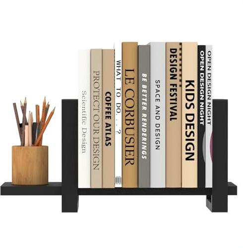 Verstellbares Schreibtisch-Bücherregal aus Holz, Schreibtisch-Bücherhalter, Organizer, Tisch-Bücherregal, Mini-Bücherregal, Zeitschriftensammler, Brief-Aufbewahrungsregale für Zuhause, Büro, ideal für