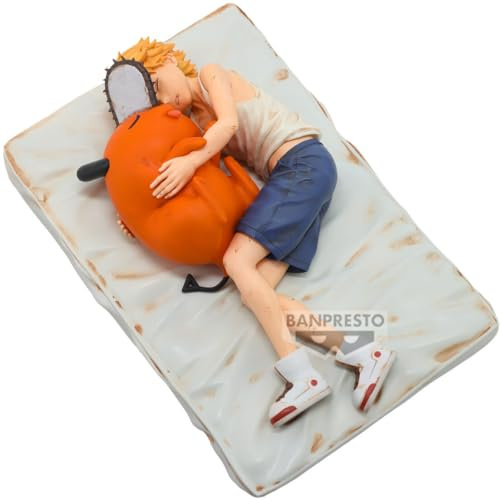 Banpresto Pochita & Denji Chainsaw Man Actionfigur - Break Time Collection Vol.4 5 cm - PZ71148P Mehrfarbig - Sammelfigur - Ideal für Anime-Fans
