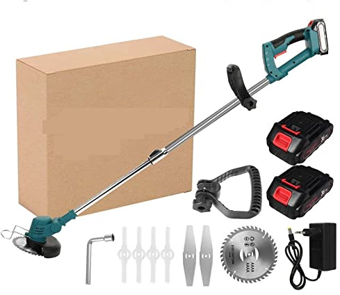 24 V 1880 W 3 IN 1 Elektro-Rasenmäher 13000 U/min Akku-Rasentrimmer Längenverstellbarer Schneider for 18-V-Batterie Für die Holzbearbeitung(Type B)