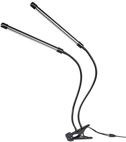 Xavax LED Pflanzenlampe Stick (zwei Stäbe, blau-rot, LED Pflanzenlampe mit 60 LEDs (24 Watt), USB) schwarz