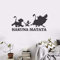 Hakuna Matata Sticker Mural Le roi Lion Vie Stickers Muraux Chambre Des Enfants Encourager Vinyle Affiche De Papier Peint Sticker Décor À La Maison