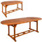 AKTIVE 61026 - Table Ovale Extensible en Bois d'acacia Garden