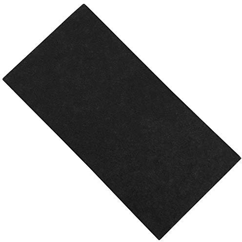 Adsamm® / 3 x fogli di feltro autoadesivo ultrasottile/Nero / $size/rettangolare/feltro adesivo extra fine da 1.5 mm di spessore/pad protettivo per arredi