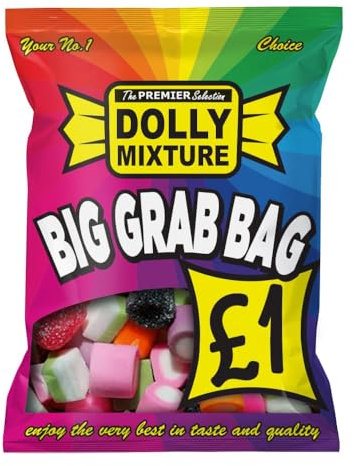 1400g Dolly Mixtures Sweets | 12 x 120g Grab Bags | HALAL