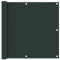 vidaXL Ecran de Balcon Brise-Vue Brise-Vent Jardin Ecran de Protection Ecran d'Intimité Confidentialité Extérieur Vert Foncé 90x300 cm Tissu Oxford