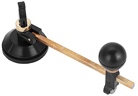 Glasschneider, Glaskreisrundschneider Glaszirkelschneider Rundglasschneider Einstellbar für Glaskeramikfliesen(30cm)