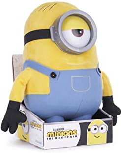 Posh Paws Minions 2 Rise of GRU Stuart - Peluche de Dinosaurio (30 cm), Color Amarillo