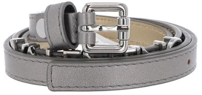 Valentino Gürtel Emma Winter Belt W100 Argento/Nickel silberfarben kürzbar