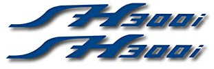 FEMEIN Adesivi Moto per Honda Sh 300i Sh300 I I SH300i Ruota di Bicicletta Riflettente Adesivo Impermeabile Serbatoio Casco Logo Decalcomanie (Color : Reflective Blue)