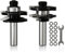 CSOOM 2PCS Ogee Style Rail and Stile Router Bits,1/2 Inch Shank，Cutting Diameter 1-3/4 Kitchen Cabinet Door Frame Shaper Cutters Raise Panel Making Router Bit Set