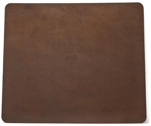 Ashford Ridge Genuine Leather Mouse Pad – Elegant Mouse Mat for Office & Home | Smooth Surface, Durable & Stylish Desk Accessory - Vintage Brown