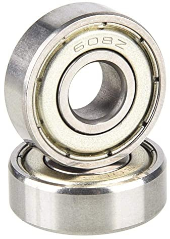 DHliIQQ 1 x Miniatur-Kugellager aus Gcr15-Stahl, einreihig, 608ZZ, ABEC-5 608, 8 x 22 x 7 mm, ZZ 2Z-Rille Z7Y1