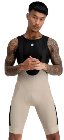 SIROKO - Salopette da Gravel Rocket - XL - Beige/Nero