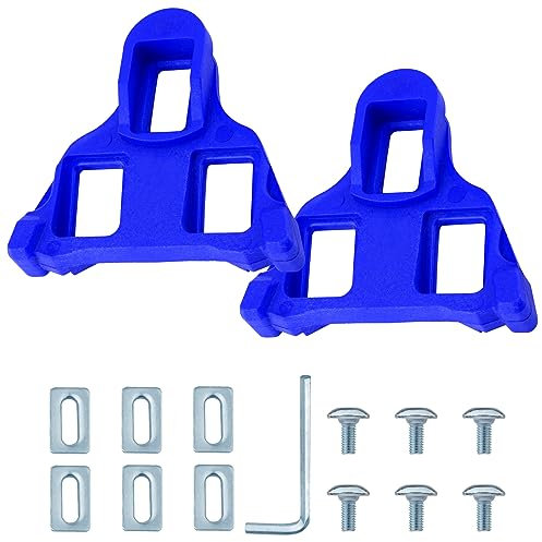 2St Fahrrad Pedal Stollen Kompatibel mit Shimano SPD SM-SH51, Clips für Fahrradschuhe Fahrradschuhe Cleats für Straßen und Indoor Fahrradschuhe (Reines Blau)