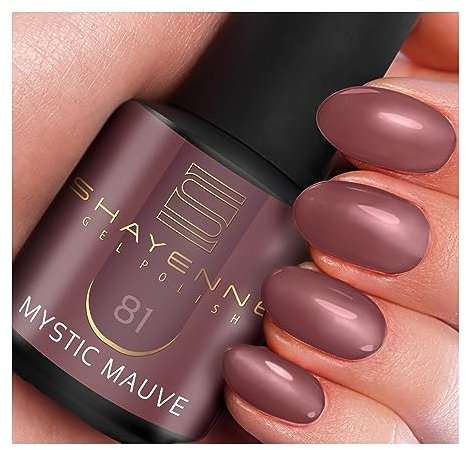 SHAYENNE UV Gel Nagellack - 81 Mystic Mauve Lila 15 ml - Langanhaltend, Kratzfest & Hochglänzend - Profi-Qualität - LED kompatibel - Perfekt für Zuhause & Studio - Made in Germany
