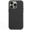 WALLFID Leather Case for iPhone 15 Pro Max with Magsafe,Genuine Leather (Obsidian Black)