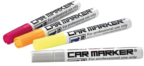Lack Markierstifte Dellen + Schäden markieren am Auto Karosserie Carmarkers abwaschbar