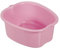 Relaxdays Cuenco Baño de Pies, Barreño Plástico, Pediluvio, Bañera Pedicura, Foot SPA, 15 x 33 x 38 cm, Rosa