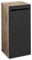 36-566-DR Seitenschrank VISTA Badschrank Kommode in Viking Oak / Schwarz ca. 34 x 72 x 31 cm