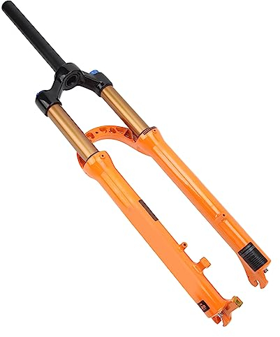 Gefederte Fahrradgabel, Mountainbike-Druck-Vorderradgabel, 29-Zoll-Aluminium-Mg-Legierung, Manuelle Sperre, Stoßdämpfer-Federgabel Off-Road-Radfahren