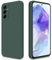 GiiYoon Cover per Samsung Galaxy A55 5G Custodia in Silicone, Custodia Antiurto Case Sottile in Silicone TPU con Strato Interno in Fibra e Protezione della Fotocamera, Verde