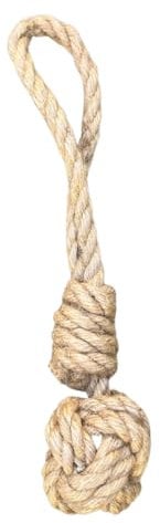 ROMNG Hemp Rope Dog Tug Toy - Eco-Friendly with Long-Lasting Performance - Interactive & Entertaining Gift - Perfect for Small Dogs, (Up to 25lbs)
