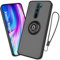 WeiCase Handykette Hülle für Xiaomi Redmi Note 8 Pro mit Band, Rüstung Schutzhülle mit 360 Grad Ring, Metall Halter Magnet Ständer, Silikon Stoßfest Handyhülle für Redmi Note 8 Pro