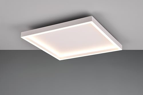 lightling eckige LED Deckenlampe Regina, Wand- und Deckenmontage, IP20 Indoor, Höhe 5 cm, Breite 35 cm, Metall, weiß matt
