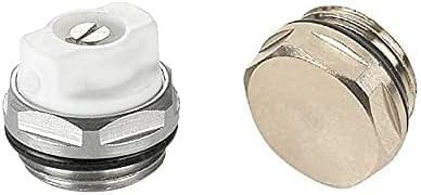 Greened House Central Heating Radiator/Towel Rail Blanking Plug & Air Vent Set 1/2 Thread