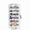 Cityjoy Abschließbare drehbare Sonnenbrillen-Vitrine, Brillenhalter, Ständer, Sonnenbrillenschrank, Organizer, Brillenständer, Brillenetui mit Spiegel, 24 Rahmen