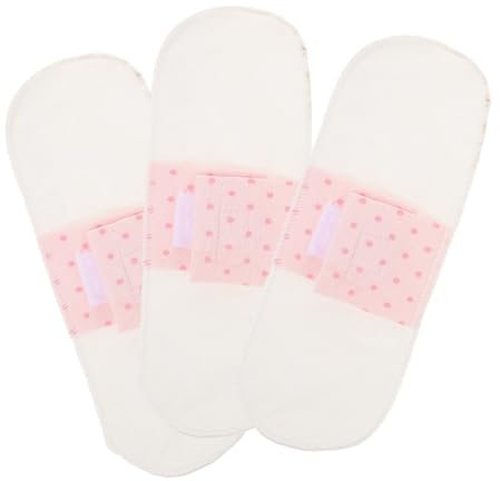 Ipetboom 3pièces Serviettes Hygiéniques Lavables Et Réutilisables Et Absorbantes Pour Peau Avec Bouton Pression