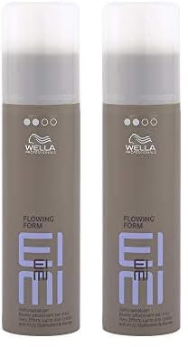 Wella Professionals EIMI Flowing Form – Glättungsbalsam gegen Frizz – Hitzeschutzspray gegen Austrocknung beim Styling – elastischer Halt mit natürlicher Sprungkraft – 1 x 100 ml (Packung mit 2)