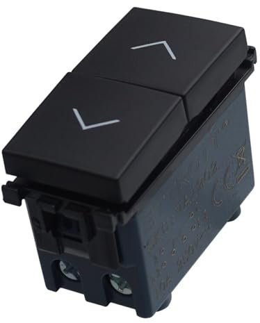 Pulsante doppio saliscendi, tapparelle, avvolgibili, Moduli neri, Compatibile Con Vimar Arke', frutti, interruttori, pulsanti, deviatori, sensori, Per Placche originali e compatibili