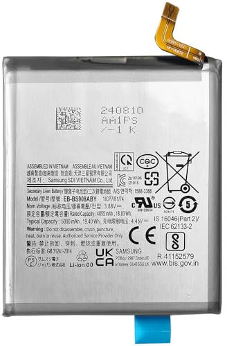 C D R Batteria ricambio originale EB-BS908ABY compatibile con Samsung Galaxy S22 Ultra SM-S908BZ. Capacità 5000 mAh
