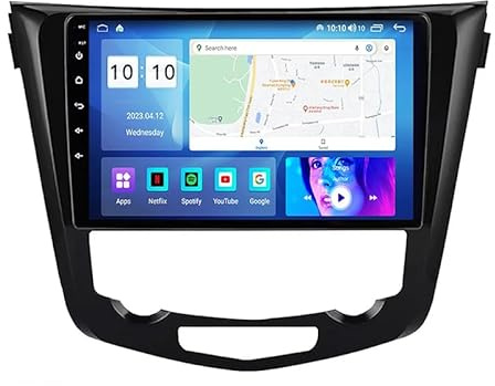 Android Autoradio Stereo 9 Zoll HD Digital Multi-Touchscreen Für Nissan X-Trail X Trail T32 Qashqai 2 J11 2014-2017, Mit Navigation Bluetooth-Unterstützung Radio Lenkradsteuerung Mit Rückfahrkamera