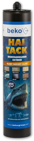 beko HAI TACK Montagekleber Extrem 480g weiß - Universal Alleskleber Innen & Außen, Unterwasser