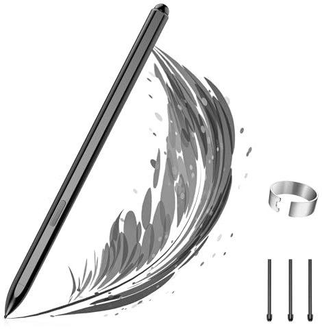 TiMOVO Lápiz EMR Magnético Compatible con Remarkable 2, Negro | 4096 Niveles De Presión, Sin Carga, Borrador Digital, Rechazo De Palma, Soporte De Inclinación, 3 Puntas De Repuesto