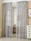 WOLTU Gardinen, Vorhänge für Wohnzimmer Kinderzimmer Schlafzimmer, mit Kräuselband, Leinenoptik, Halbtransparent Voile, 140 x 225 cm, Hellgrau