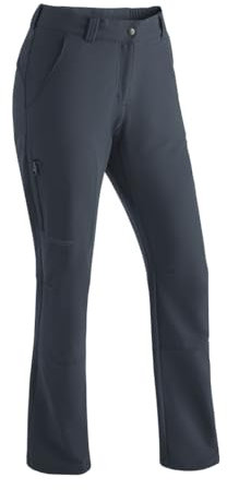 Maier Sports Helga, Warme Damen Wanderhose, Wasserabweisende Outdoorhose für Trekking und Hiking, PFC-frei, mSTRETCH pro 2 & Dryprotec-Technologie, Grau, 38 (W29/L31)