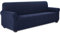 TIANSHU Sofabezug 4 sitzer, Stretch Spandex Couchbezug Sesselbezug Elastischer Antirutsch Stretchhusse Weich Stoff,Jacquard-Stretch-Sofabezug, Schonbezug für Sofa-Sofahalter(Dunkelblau)