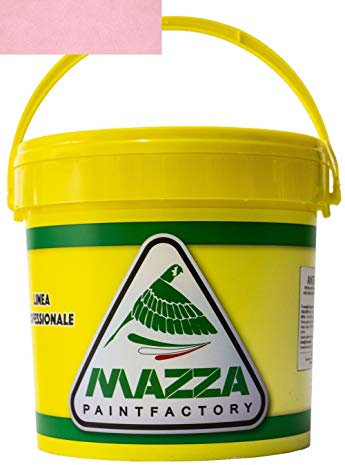 COLORIFICIO MAZZA Pittura Decorativa Per Interni Effetto Sabbiato Lt 5 Sabbia Vernice Muro Effetto Metallizzato Cangiante Perlescente Idropittura Murale Colorata (Rosa Chiaro Sbp3054)