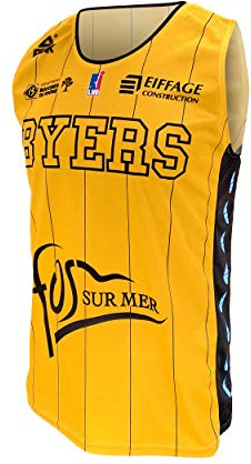 FOS Provence Basket Unisex Kinder Fos Provence Maillot Officiel Domicile 2019-2020 Fos Provence Offizielles Heimtrikot 2019-2020