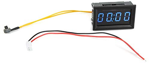 Auto Uhr, Samfox LED Digitalanzeige Elektronische Uhr Leuchtende Auto Uhr Uhr Zubehör Dekoration(Blau)