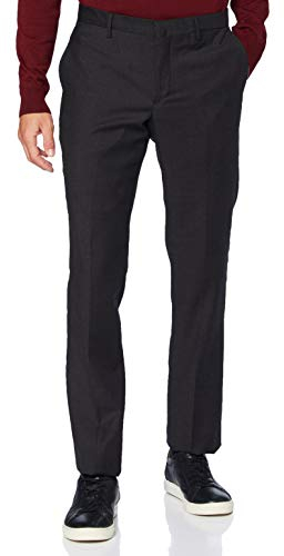 HACKETT LONDON Mens Plain Wool TRS B Pants, 945GREY, 38