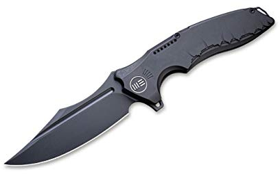 WE Knife Unisex – Erwachsene Chimera All Black Taschenmesser, Schwarz, 22.6