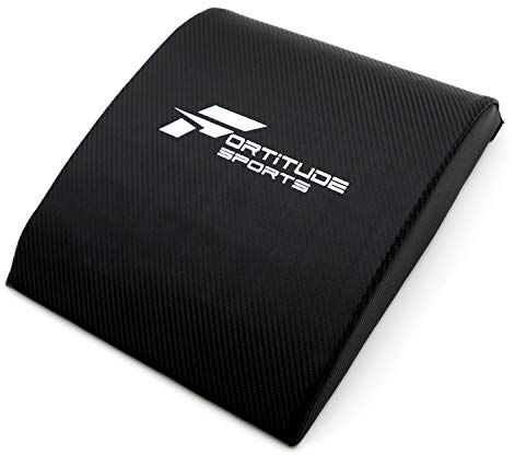 Fortitude Sports Bauch-Matte | Bauchmuskel- und Sit-Up-Matte | Abmat Sit Up Kissen für Bauchmuskelübungen | Bauchtrainer Crunch Pad für Rumpftraining, Bauchmuskeltraining, Schwarz