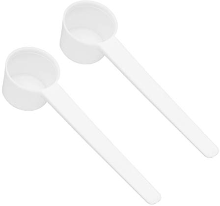 YARNOW 100Pcs Kunststoff Esslöffel Kaffee Scoop Messlöffel Mini Küche Löffel für Milchpulver Obst Pulver Trockenen Waren Gewürze Popcorn Mehl- 5G